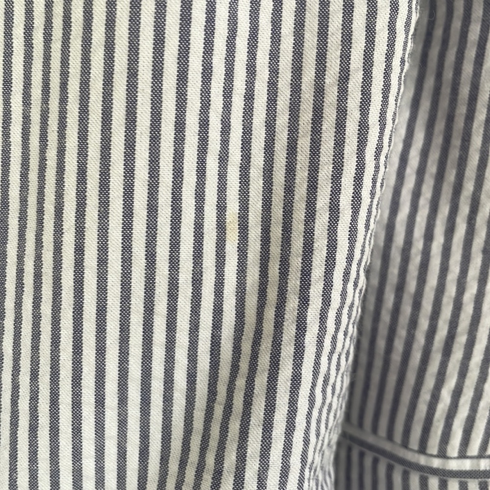 Men’s JoS. A. Bank 1905 NWT Gray/Blue & White Pinstripe Suit Coat Size 36R/30W - Picture 8 of 10